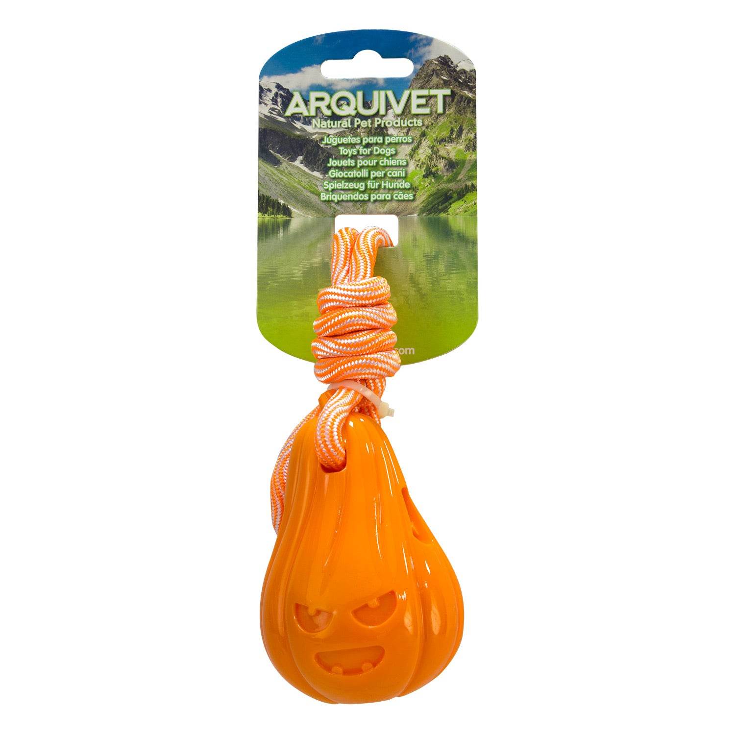 arquivet-pumpkin-jouet-chien-citrouille-corde-friandises image 2