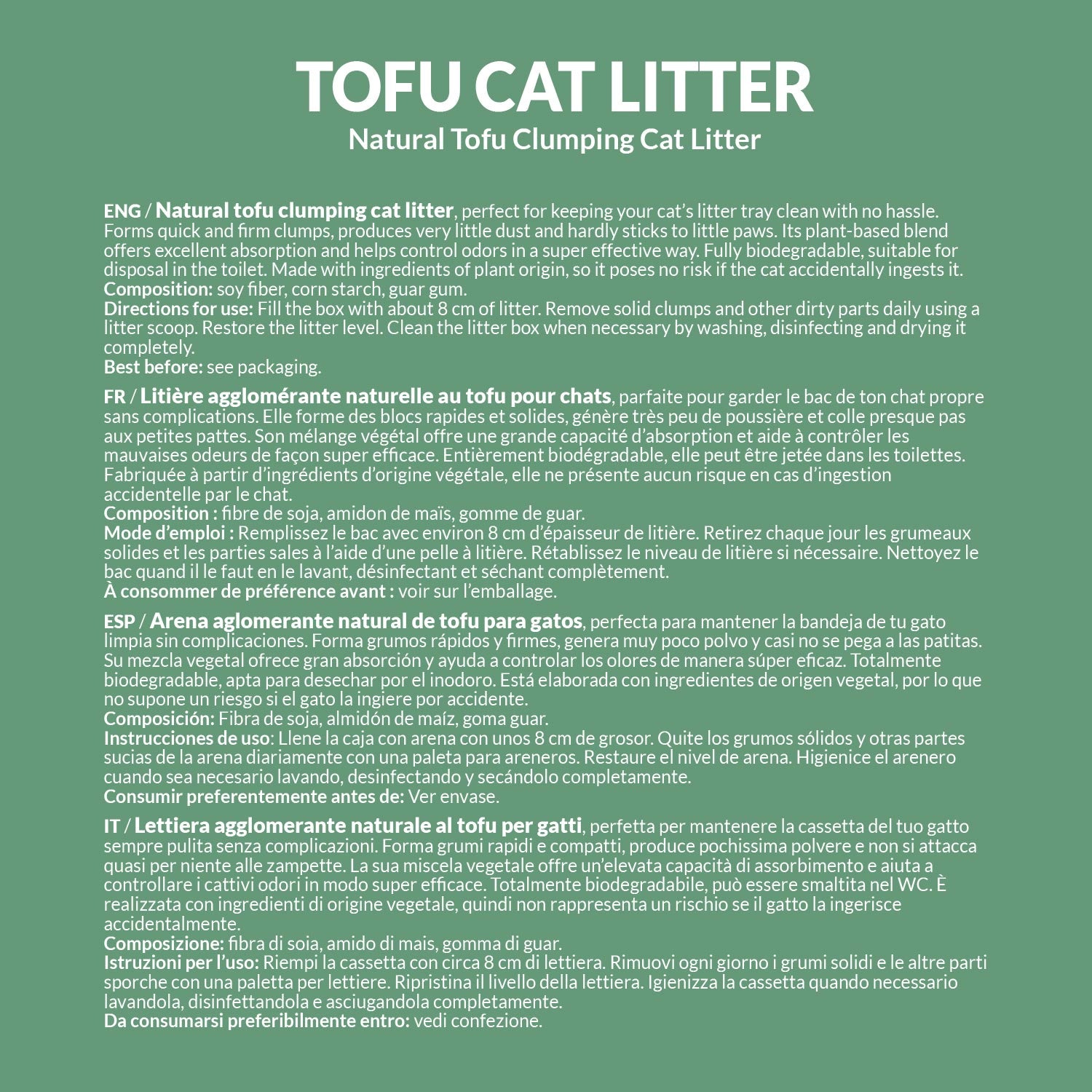 arquivet-original-tofu-liti-re-chat-agglom-rante-6-l-biod-gradable image 4