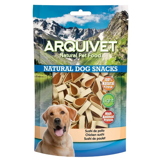 arquivet-dog-snacks-friandise-chien-sushi-poulet-100-g-light image 1