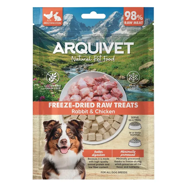 arquivet-lapin-poulet-friandise-chien-50g-lyophilis-e image 1