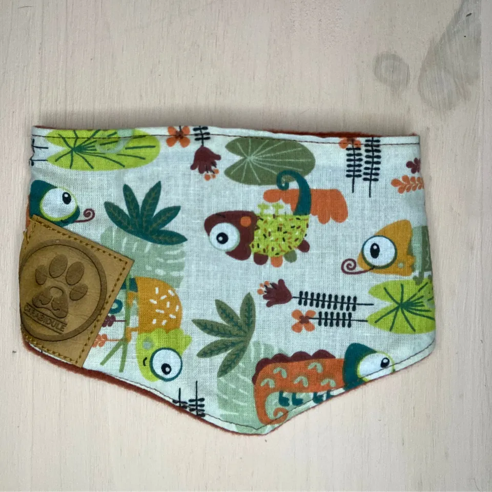 carabidule-les-l-gers-cam-l-on-bandana-chien-r-versible-m image 1