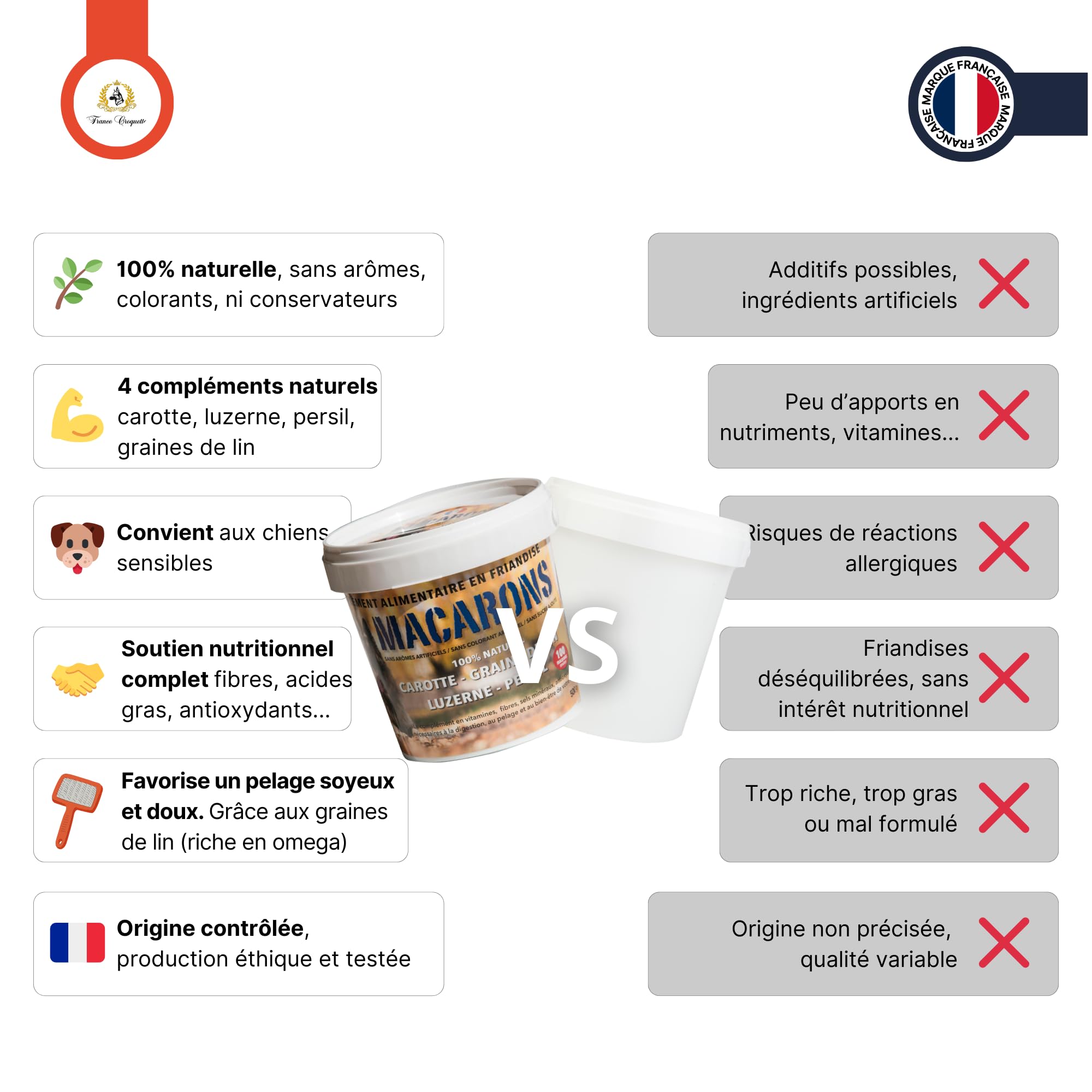 france-croquettes-friandises-carotte-lin-friandise-chien-pot-500g image 2