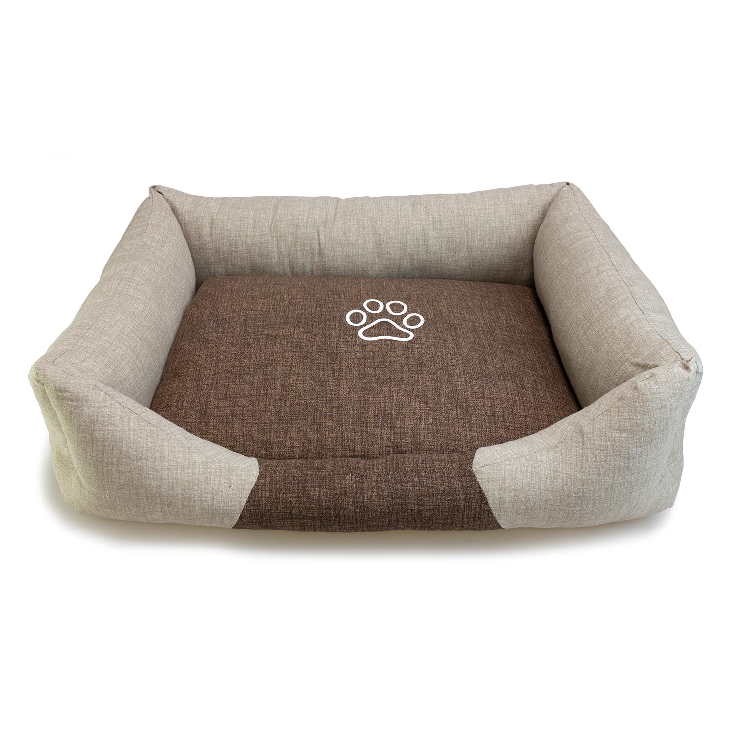 arquivet-panier-chien-carr-marron-beige-patte-70x55-cm image 5