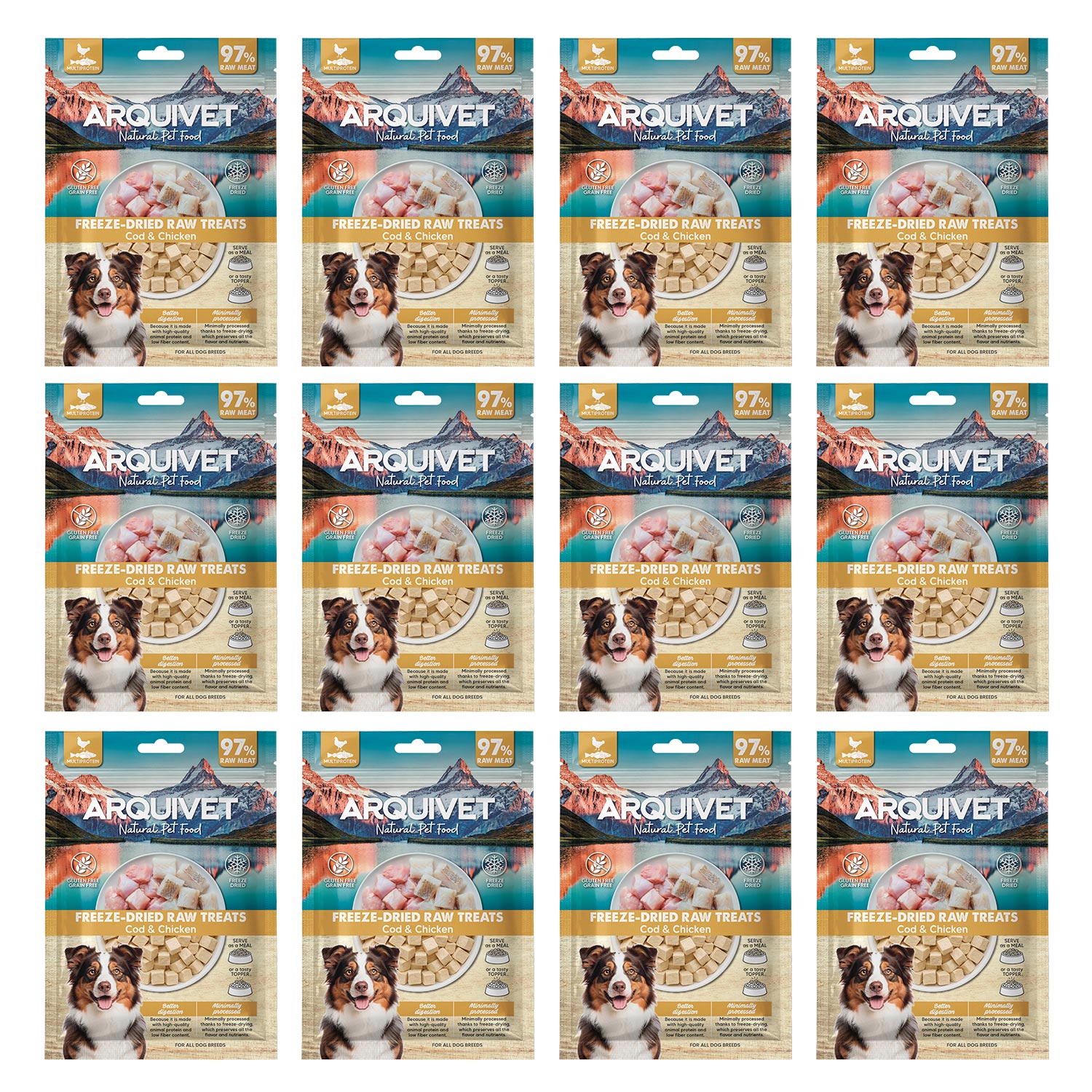 arquivet-freeze-dried-cube-friandise-chien-cabillaud-poulet-50g image 4