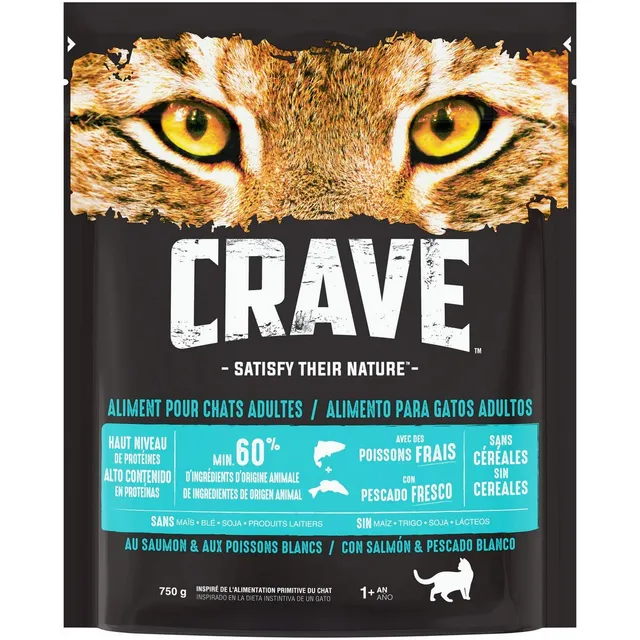crave-dry-cat-food-croquettes-chat-saumon-5x750g-sans-c-r-ales image 1