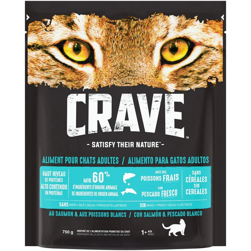 crave-dry-cat-food-croquettes-chat-saumon-5x750g-sans-c-r-ales image 1