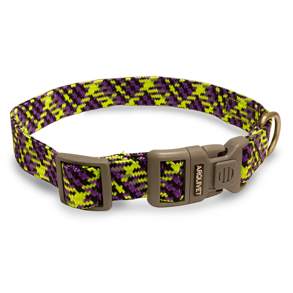 arquivet-piemonte-collier-chien-violet-m-36-58-cm-r-fl-chissant image 1