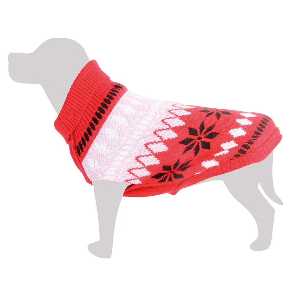 arquivet-nieve-pull-chien-20-cm-motif-flocons image 1