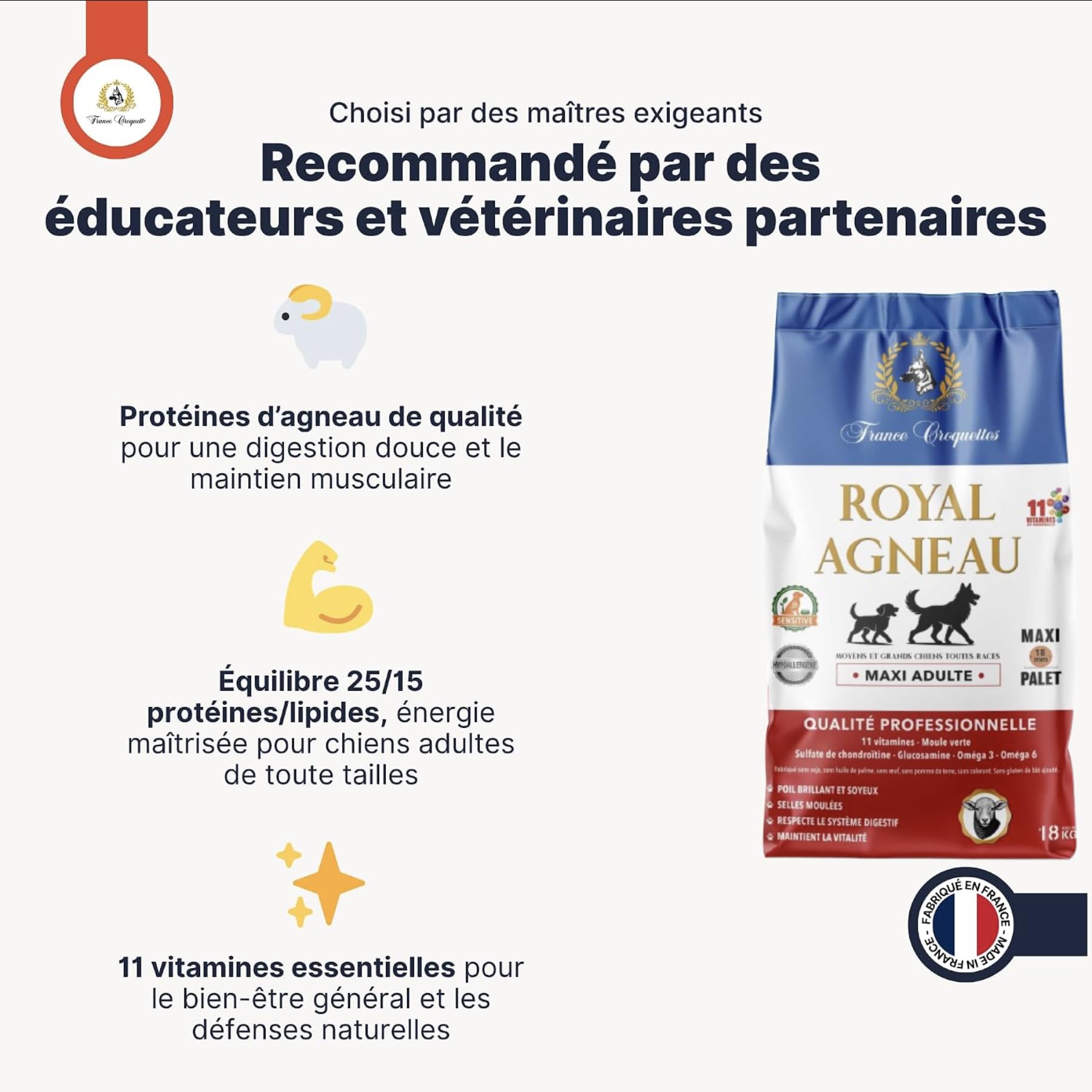 france-croquettes-royal-agneau-croquettes-agneau-18-kg-sans-bl image 2