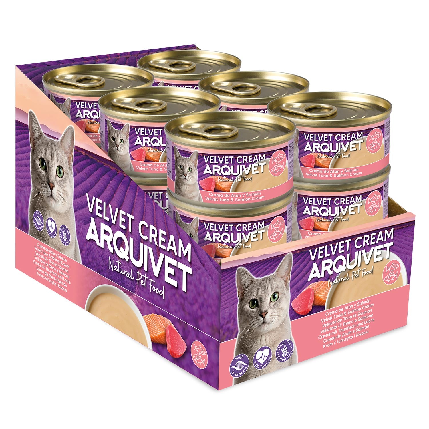 arquivet-velvet-cream-friandise-chat-thon-saumon-80-g image 2