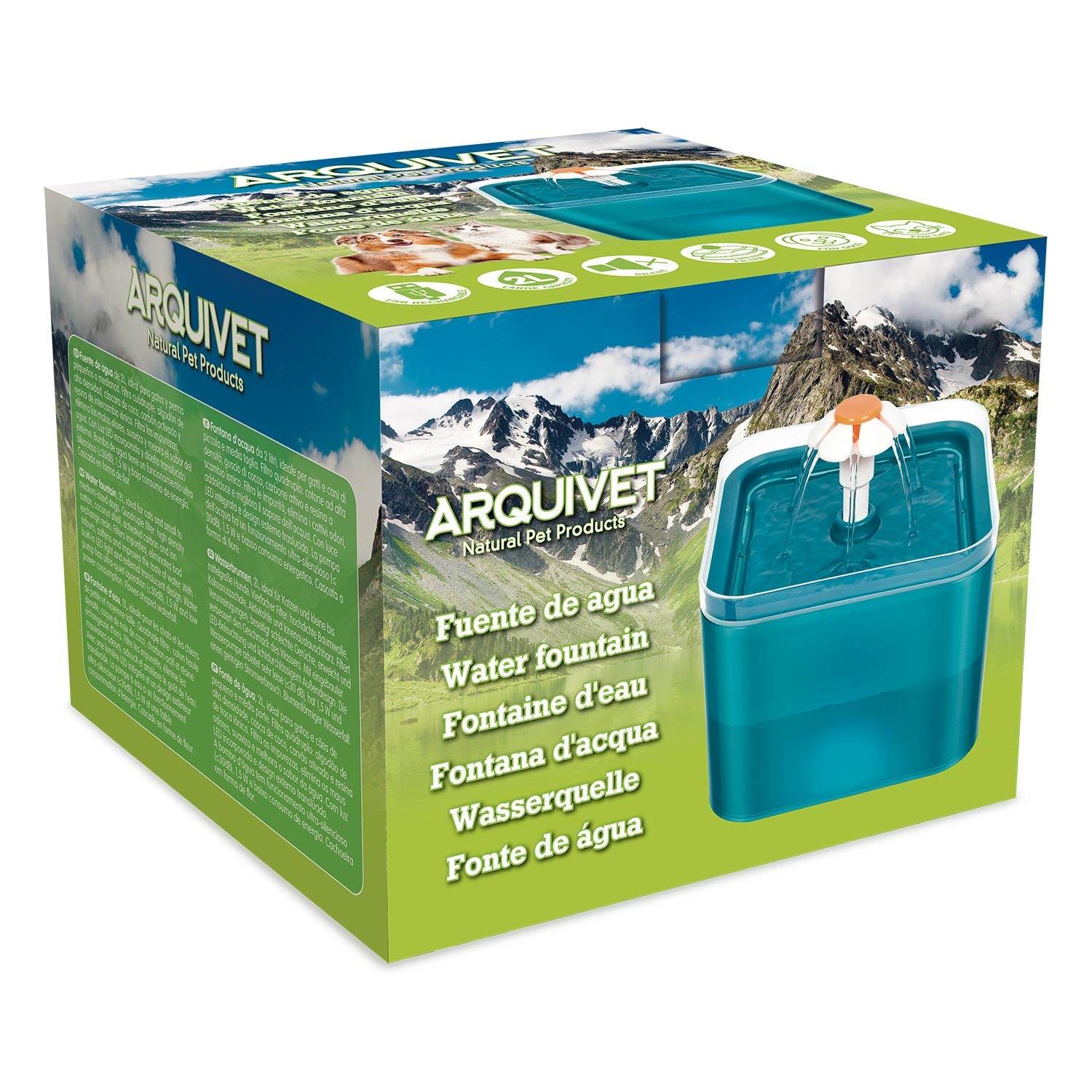 arquivet-fontaine-eau-chat-led-2-litres-filtre-charbon image 6