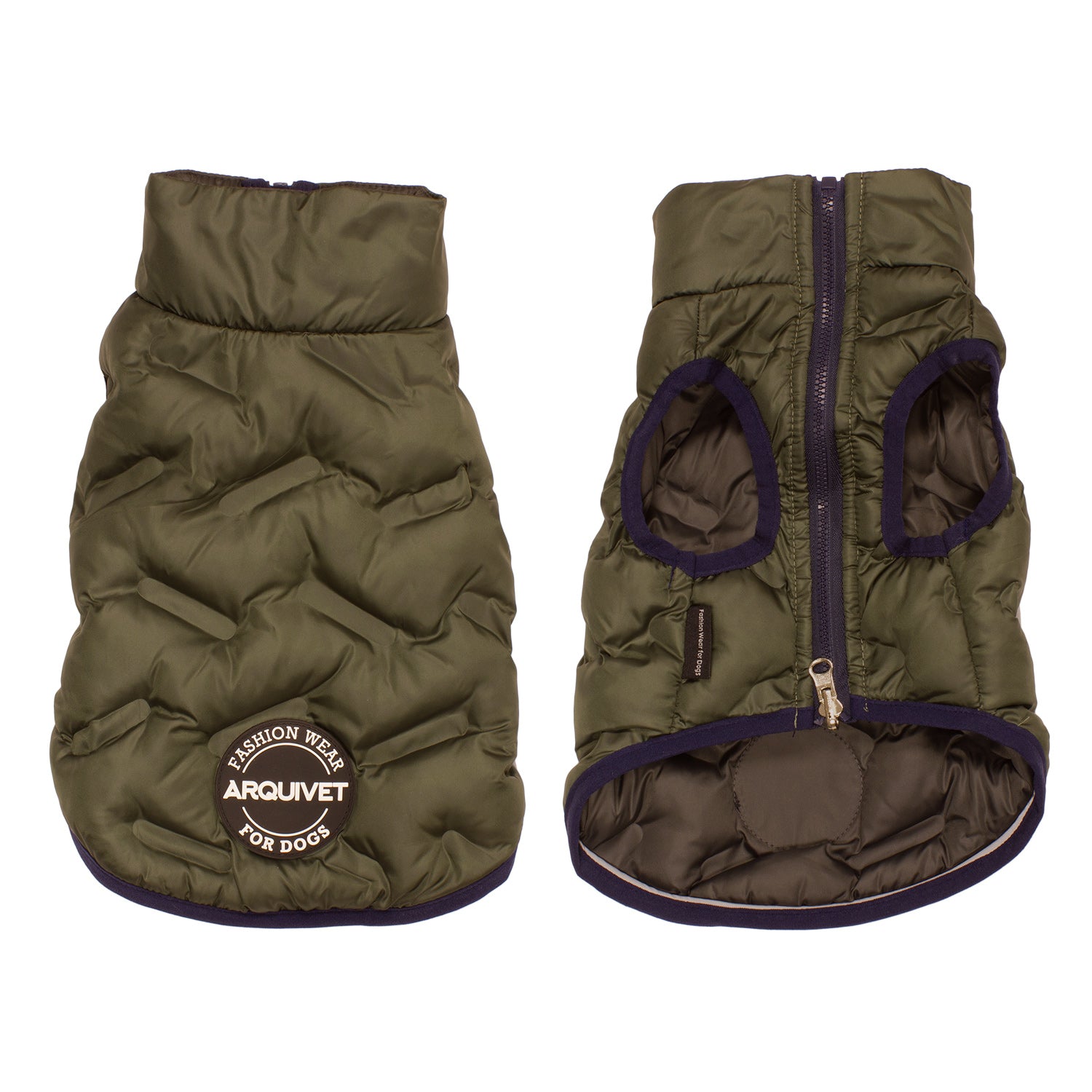 arquivet-terranova-gilet-r-versible-chien-vert-gris-xs image 3
