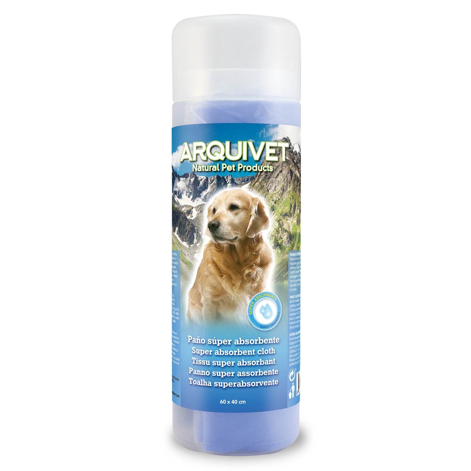 arquivet-serviette-chien-super-absorbante-60x40cm-tissu image 1