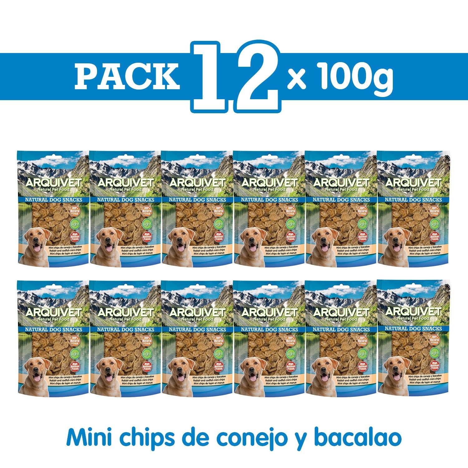 arquivet-dog-snacks-mini-lapin-morue-friandise-100-g image 3