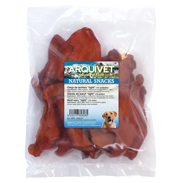 arquivet-oreille-de-veau-light-friandise-chien-sachet-10-unit-s image 1