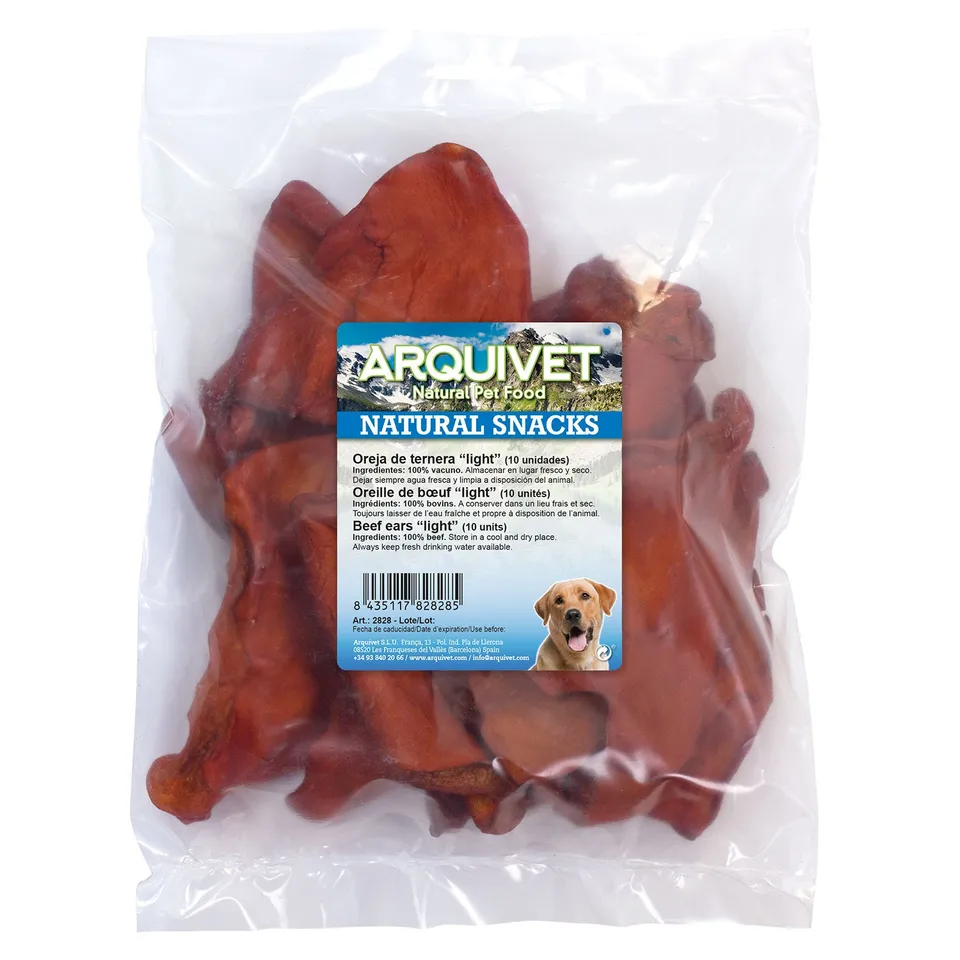 arquivet-oreille-de-veau-light-friandise-chien-sachet-10-unit-s image 1