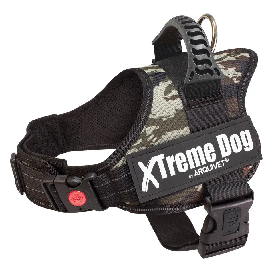 arquivet-xtreme-harnais-chien-vert-camouflage-taille-m-61-81cm image 1