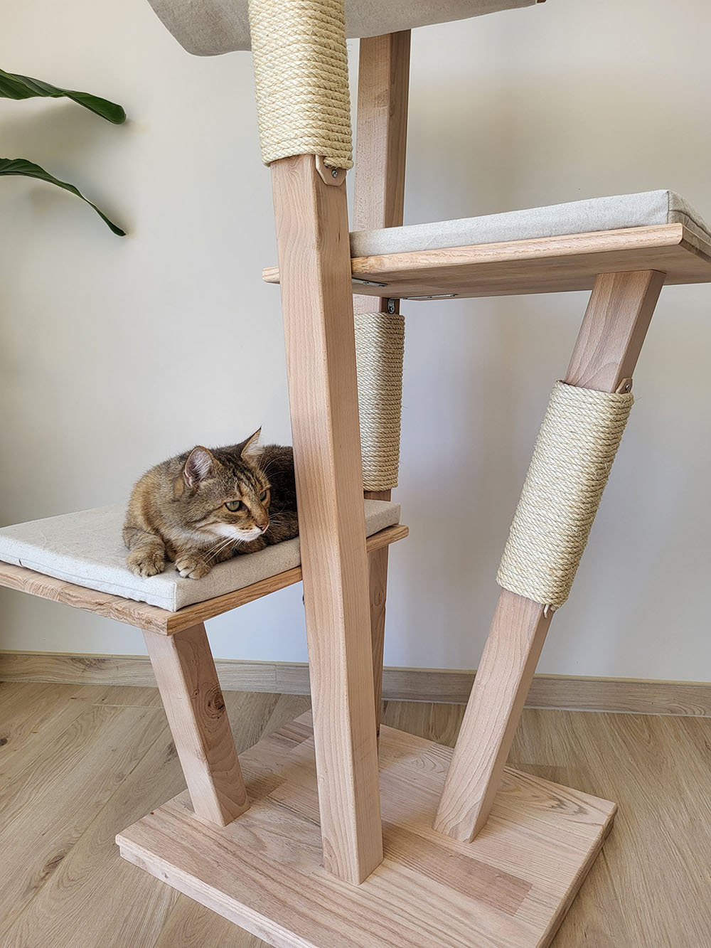 chat-perch-balsamine-arbre-chat-bois-hamac-130-cm image 3