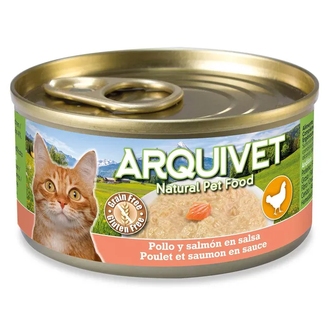 arquivet-mini-filets-poulet-saumon-p-t-e-chat-80-g-sans-c-r-ales image 1