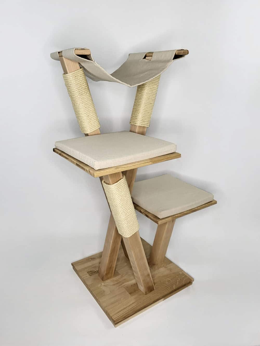 chat-perch-arbre-chat-en-bois-carline-hamac-120-cm image 6