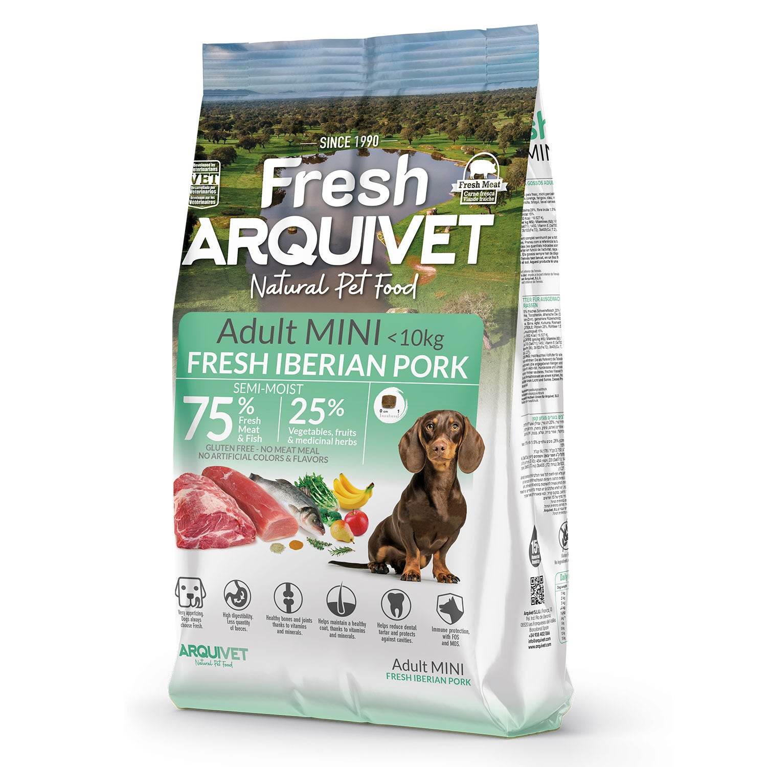 arquivet-semi-moist-croquettes-chien-mini-porc-ib-rique-1-kg image 2