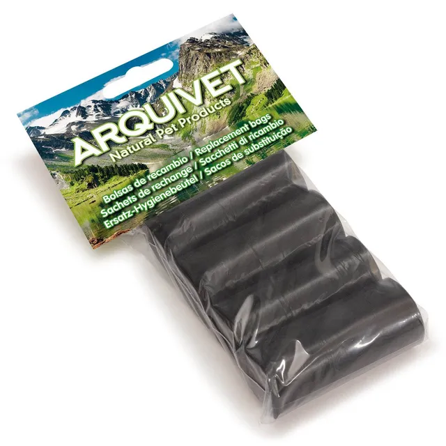 arquivet-sacs-hygi-niques-noirs-chien-4x15-sachets image 1