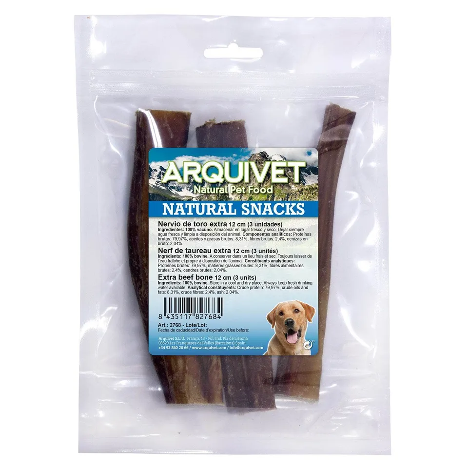 arquivet-nerf-de-b-uf-friandise-chien-lot-10-x-12-cm image 1