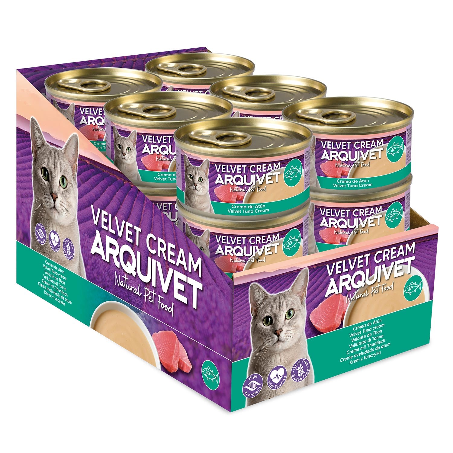 arquivet-tuna-cream-velours-cr-me-thon-chat-80-g image 3