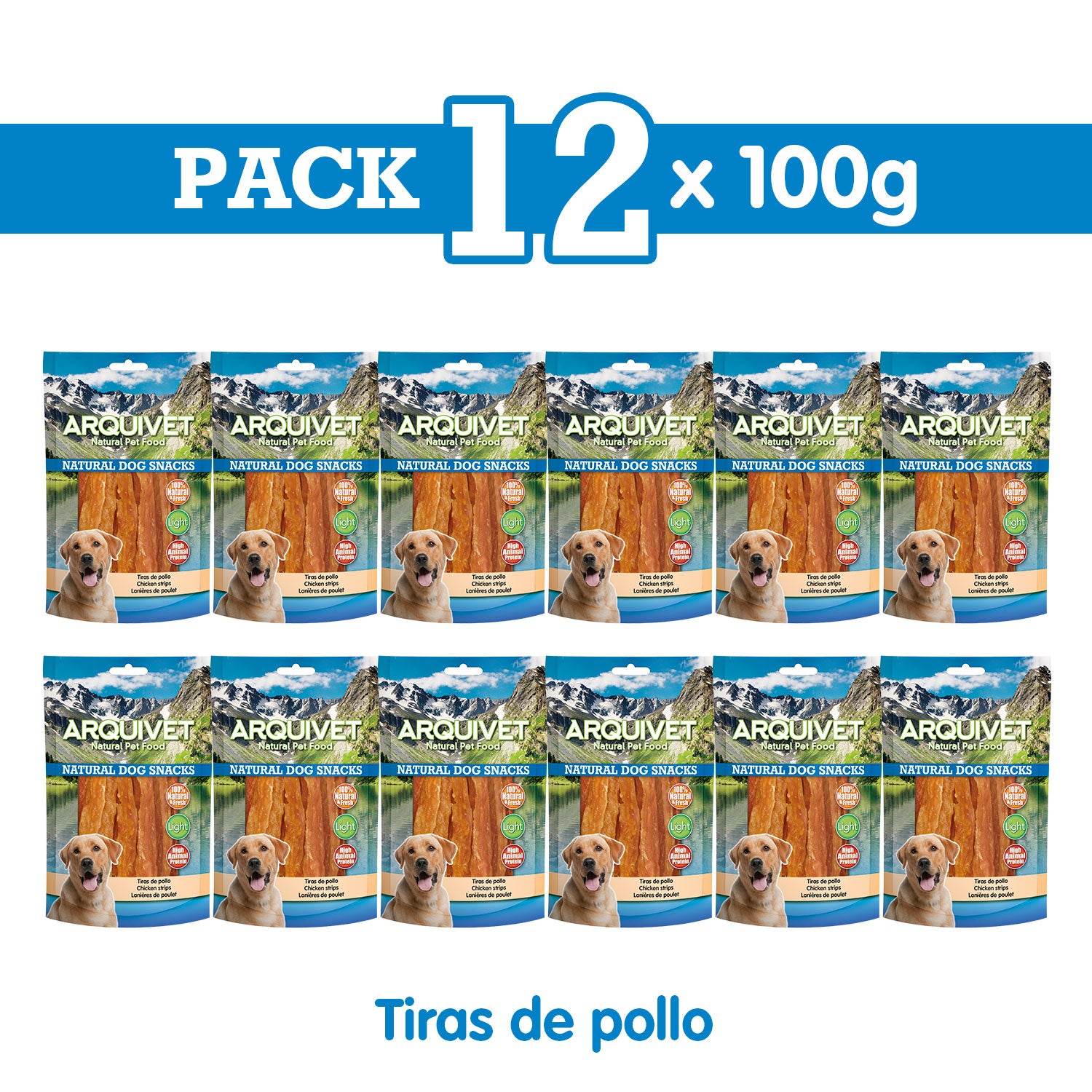 arquivet-chicken-strips-lamelles-poulet-100-g-chien image 4