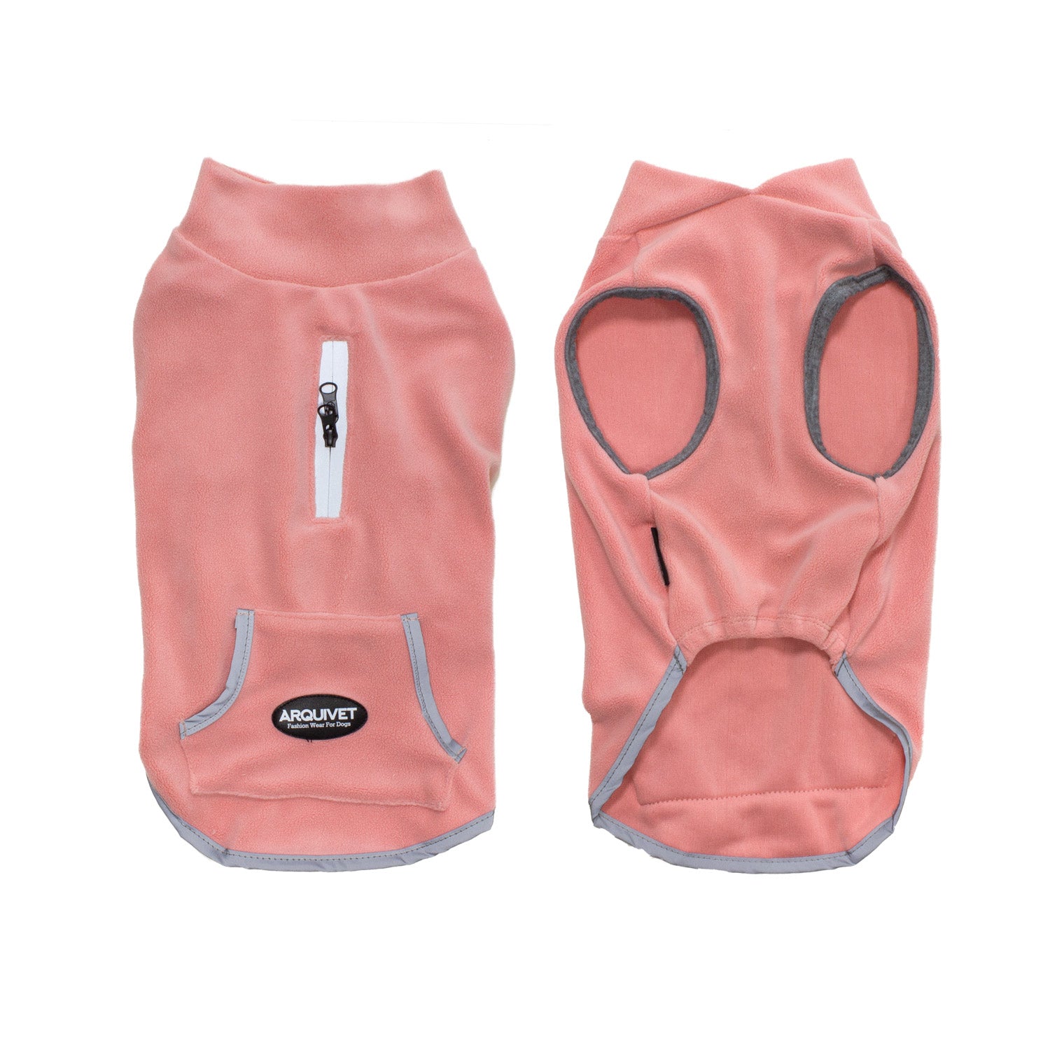 arquivet-manteau-chien-polaire-rose-ararat-s-25-cm-stretch image 1