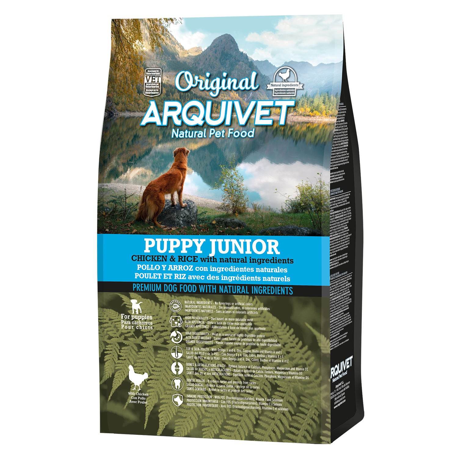 arquivet-original-croquettes-chiot-poulet-riz-3-kg image 1