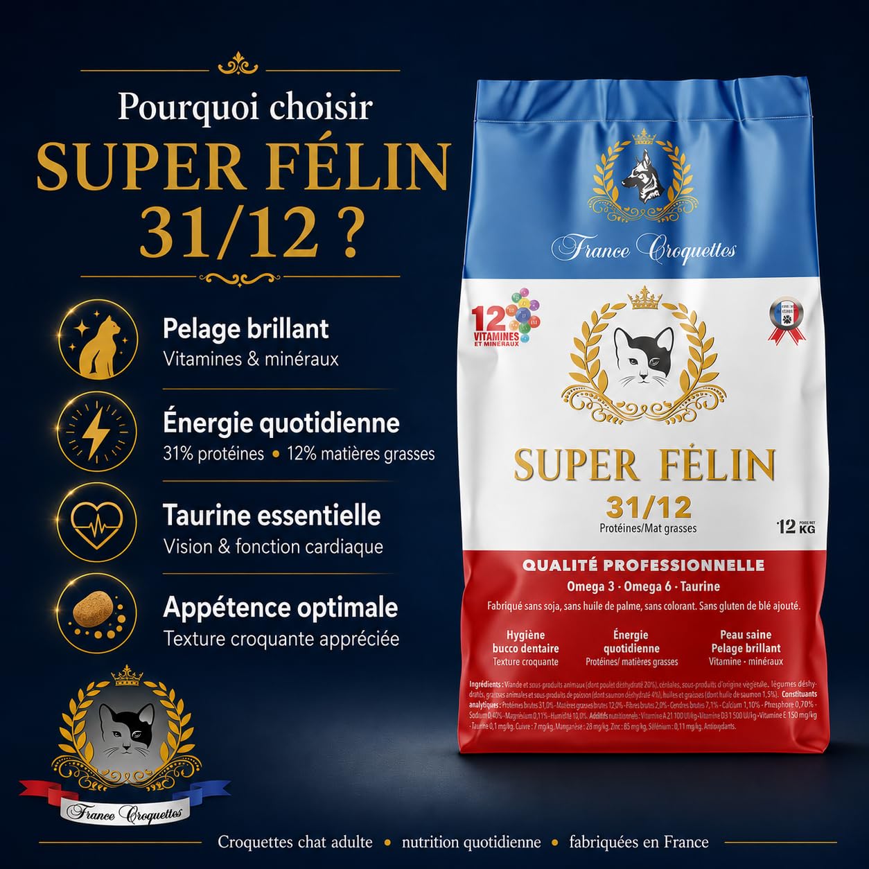 france-croquettes-super-felin-31-12-croquettes-chat-12-kg image 2