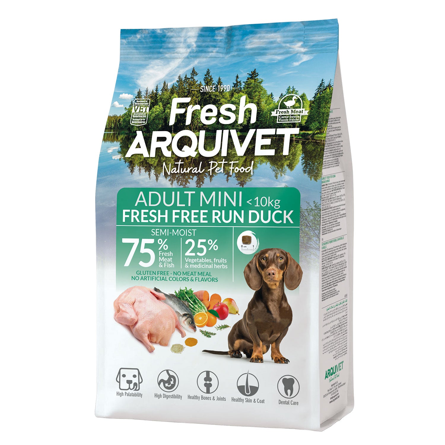 arquivet-fresh-canard-nourriture-semi-humide-chien-mini-1-kg image 2