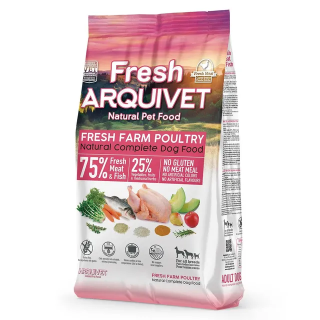 arquivet-semi-moist-poulet-frais-croquettes-chien-100-g image 1