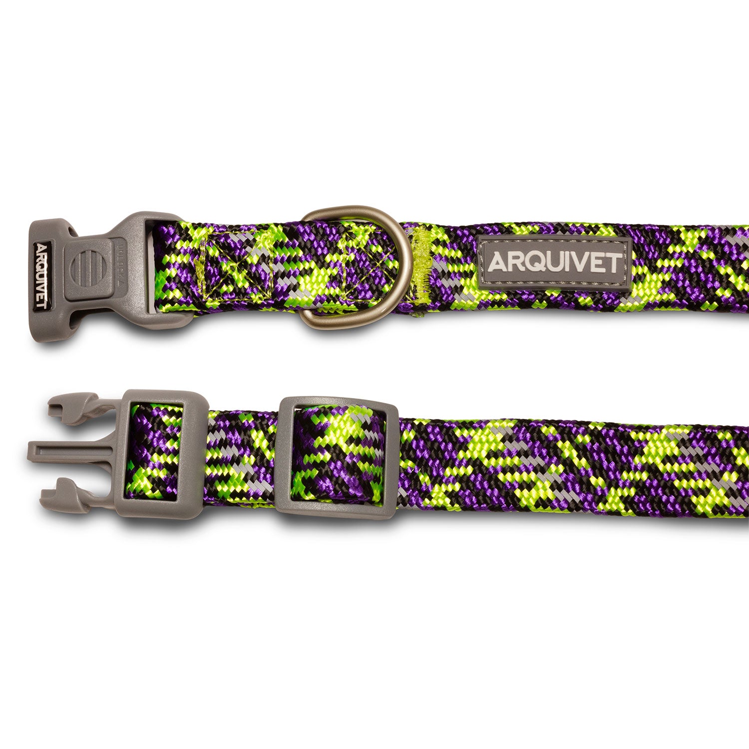 arquivet-piemonte-collier-chien-violet-m-36-58-cm-r-fl-chissant image 3