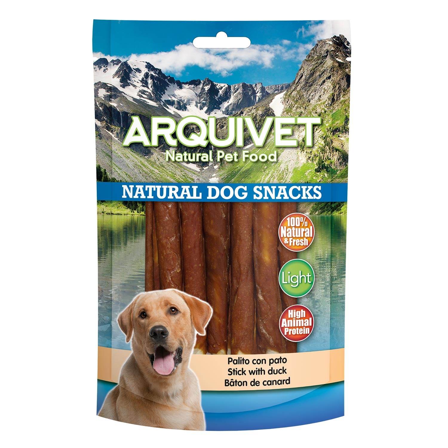 arquivet-b-ton-canard-friandise-chien-13-cm-light-100g image 1