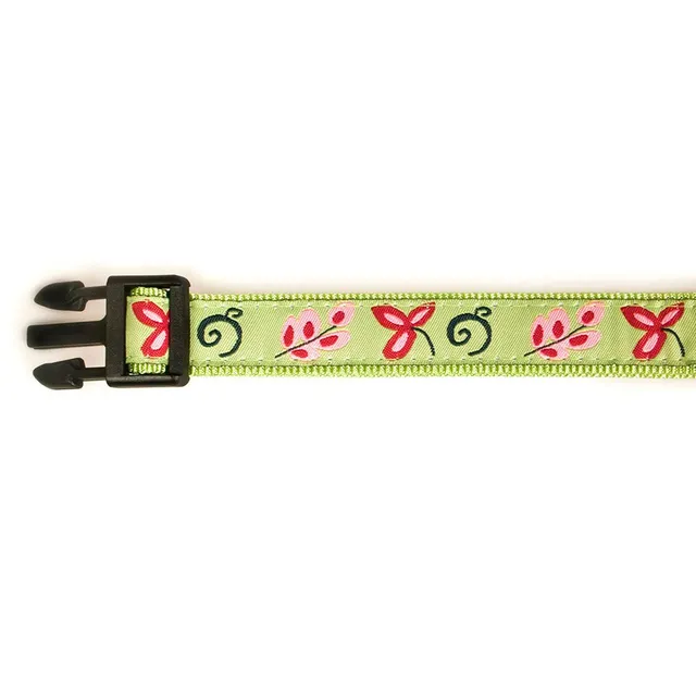 arquivet-spring-collar-collier-chien-vert-fleurs-30-40-cm-15-mm image 1