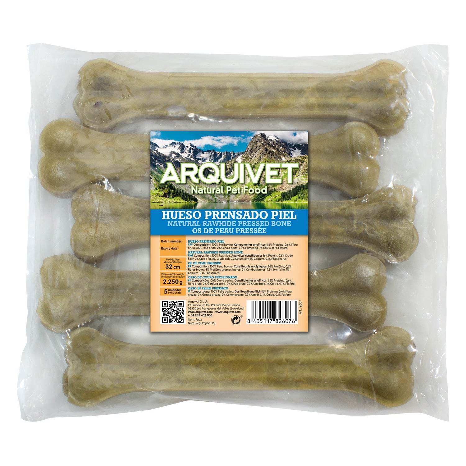 arquivet-os-nou-friandise-chien-peau-b-uf-12-cm-lot-3 image 2