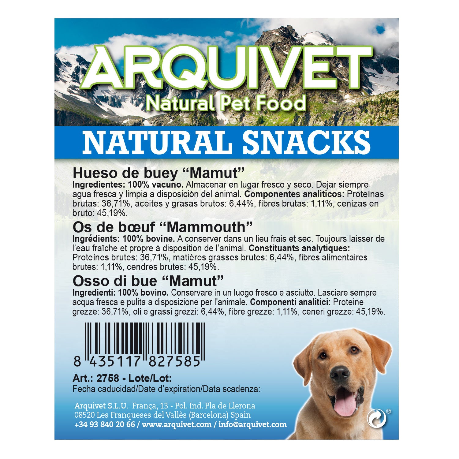 arquivet-mamut-os-b-uf-extra-large-friandise-chien image 4
